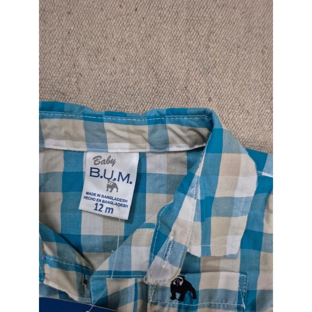 Baby b.u.m infant summer outfit size 12 months nwt